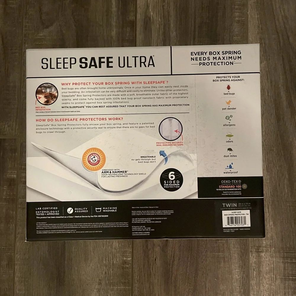 Sleep Safe® Twin Box Spring Protector